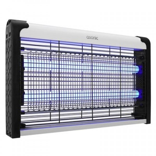 Asonic S26 20W 2000V Çift Koruma Camlı LED Zincir Askılı Sanayi Tipi Sinek Öldürücü (XL Boy)