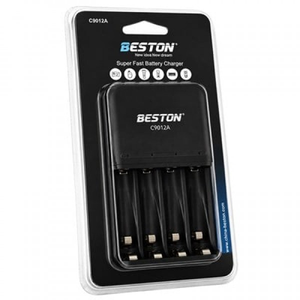 Beston C9012A AA/AAA Ni-MH/Ni-Cd Akıllı Hızlı Pil Şarj Cihazı Beston C9012A AA/AAA Ni-MH/Ni-Cd Akıllı Hızlı Pil Şarj Cihazı