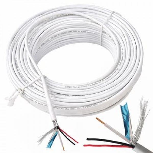 Botech 2+1 0.50x0.18mm CCA CCTV Kamera Kablosu (100 Metre)