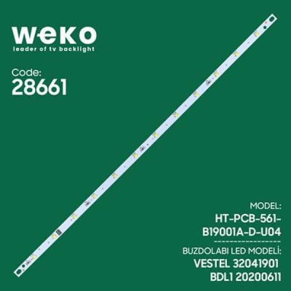 Weko BDL1 Vestel Uyumlu Buzdolabı İç Aydınlatma LED Kartı 12 Çipli Yüksek Verimli