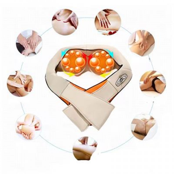 PowerMaster OM-34 Bel Boyun Sırt Omuz Tüm Vücut Yastık Tip Masaj Aleti Boyundan Asmalı Ovmalı