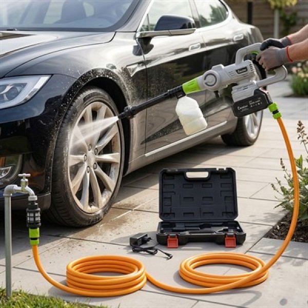 Carstar CR-25779 Yüksek Basınçlı Beyaz Oto Yıkama Makinesi