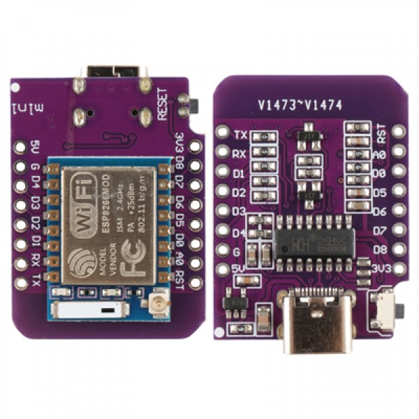 Wemos D1 Mini V4.0 ESP-C3 Geliştirme Kartı Type-C Girişli WiFi Bluetooth Modülü