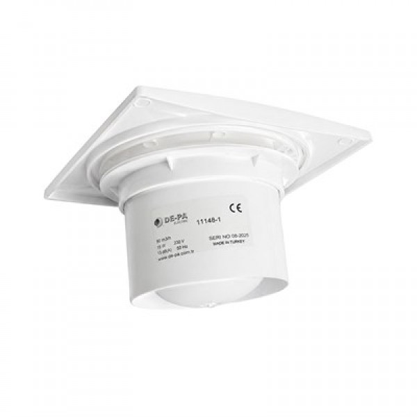 De-Pa 11148 Q100 100'lük Banyo Tuvalet Aspiratör (10Cm) De-Pa 11148 Q100 100'lük Banyo Tuvalet Aspiratör (10Cm)