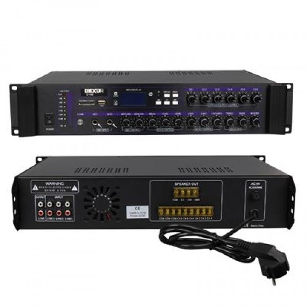 Dexun D-100 60W USB-SD Girişli 100V Hat Trafolu Anfi