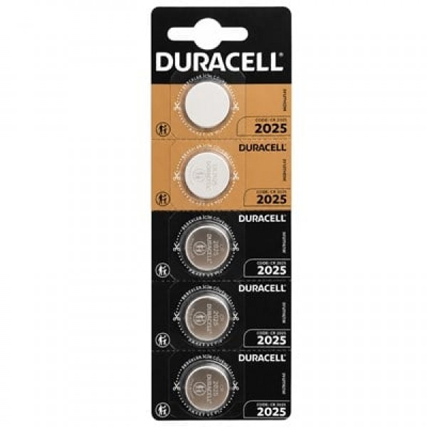 Duracell CR2025 3V Lityum Düğme Pil 5'li Paket Duracell CR2025 3V Lityum Düğme Pil 5'li Paket