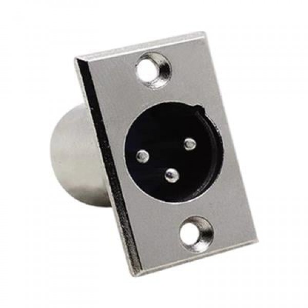 Elektromer Canon XLR 3 Pin Erkek Şase Konnektör