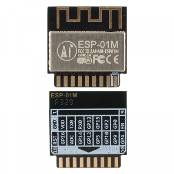 Ai-Thinker ESP-01M WiFi Modülü ESP8285 Çip Yerleşik Antenli Kablosuz Haberleşme Kartı