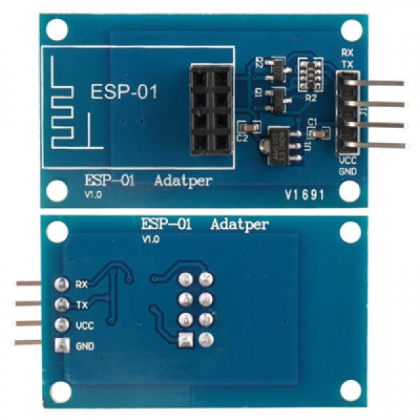 ESP-01 ESP8266 Seri WiFi Modül Adaptörü 3.3V - 5V Voltaj Dönüştürücü Kartı