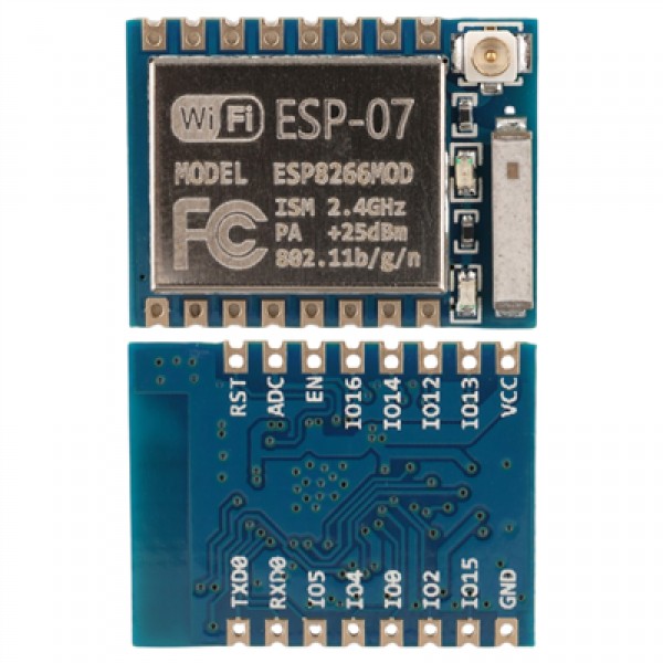 Mavi PCB ESP-07 WiFi Alıcı Verici Modülü 2.4GHz Kablosuz Antenli Haberleşme  IoT Kartı