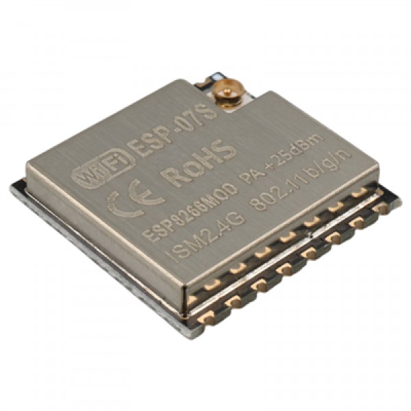 ESP-07S WiFi Modülü ESP8266 Çip Setli Harici Anten Girişli Kablosuz Haberleşme Kartı