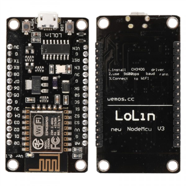 ESP-12E Tabanlı NodeMCU V3 WiFi Mikrokontrolcü Modülü IoT Geliştirme Kartı