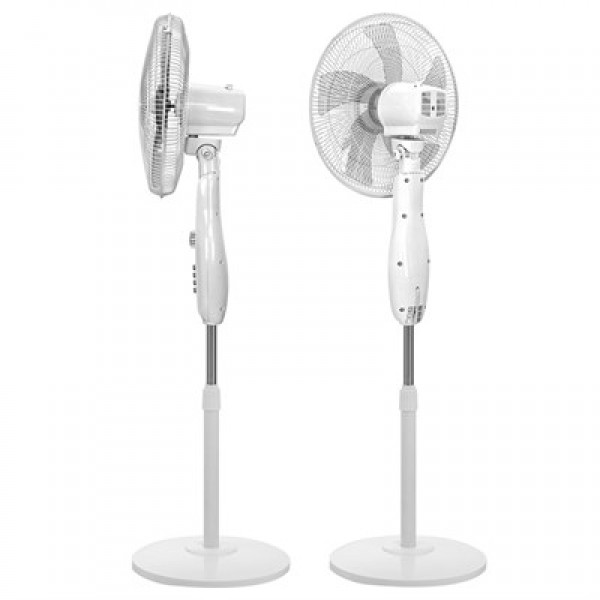 Everest FAN11 Cool Air 16'' 50 Watt 5 Pervaneli 3 Kademe 1200RPM Zaman Ayarlı Vantilatör - Beyaz