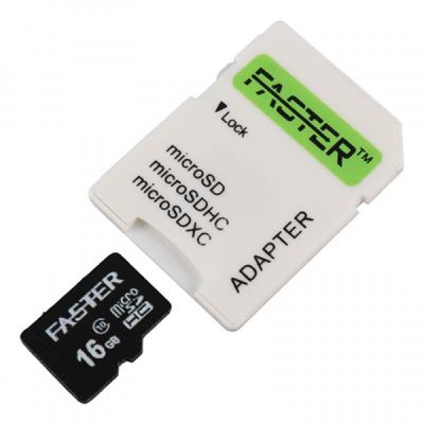 Faster 16 GB UHS-I U1 Sınıf 10 Micro SDHC Hafıza Kartı 