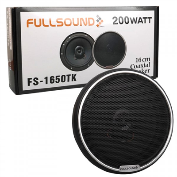 Fullsound FS-1650TK 16 CM 6'' 200 Watt Tweeterlı Kapaklı Oto Hoparlör (2'li Takım)