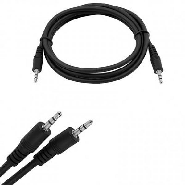 Powermaster PM-26896 Siyah 3.5 Mm Stereo Erkek-Erkek 1.5 Metre Aux Kablo Powermaster PM-26896 Siyah 3.5 Mm Stereo Erkek-Erkek 1.5 Metre Aux Kablo
