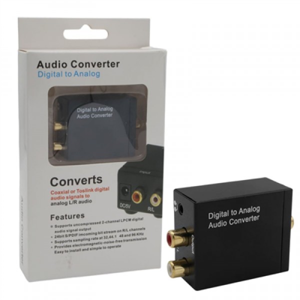 Fully G-538ND Optik/Koaksiyel Dijital Ses - Analog RCA Çevirici