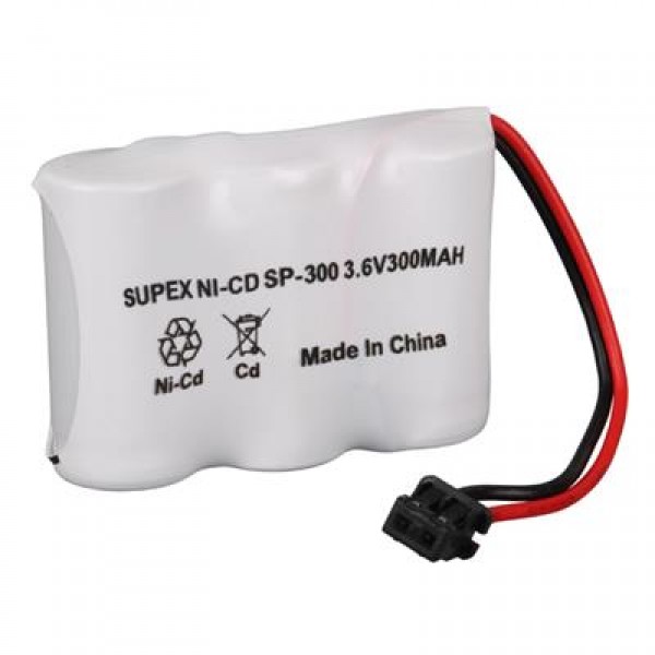 Supex SP-300 NI-CD Kısa Açık 3.6 Volt 300mAh Telsiz Telefon Pili