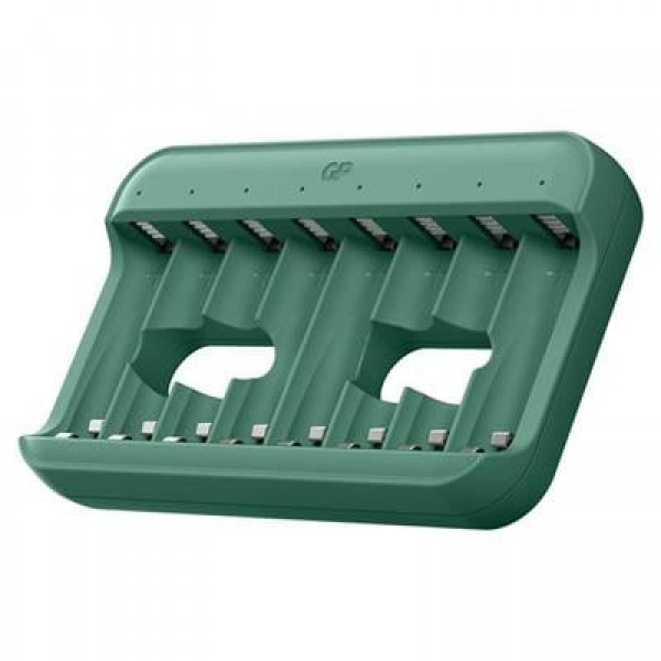 GP ReCyko E822 8'li USB Kalem Pil Şarj Cihazı - AA ve AAA Uyumlu Akıllı LED Göstergeli Profesyonel Şarjlı Ünitesi