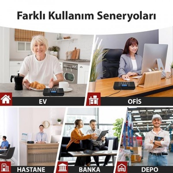 Hello F60D DC 5V 1A İnterkom Kapalı Devre Konuşma Sistemi
