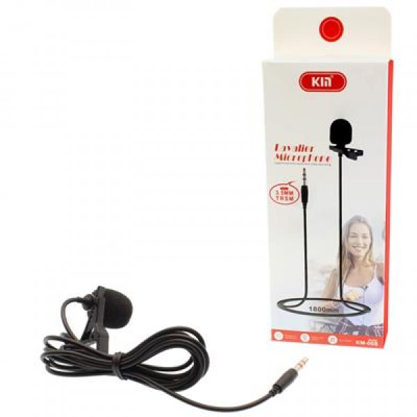 Hello HL-5344 Siyah 3.5 Mm 3 Boğumlu AUX Kablolu Yaka ve Youtuber Mikrofonu