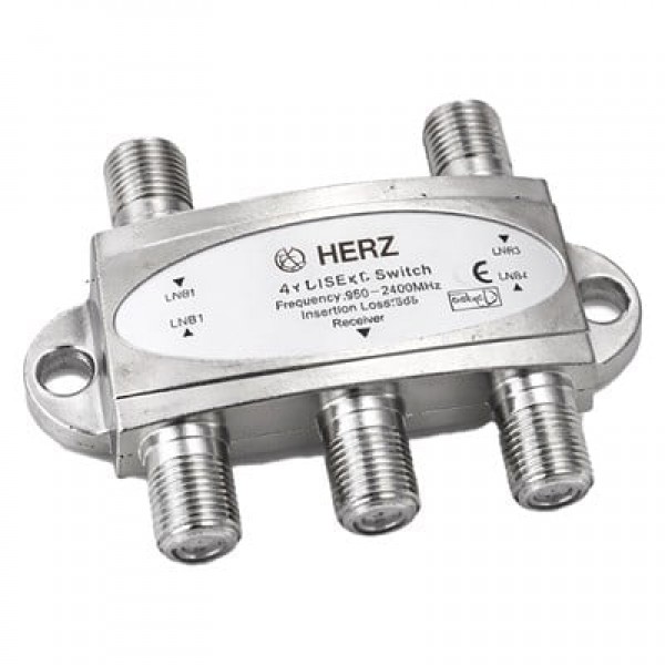Herz 4x1 950-2400MHz 3dB Diseqc Switch Uydu Birleştirici 