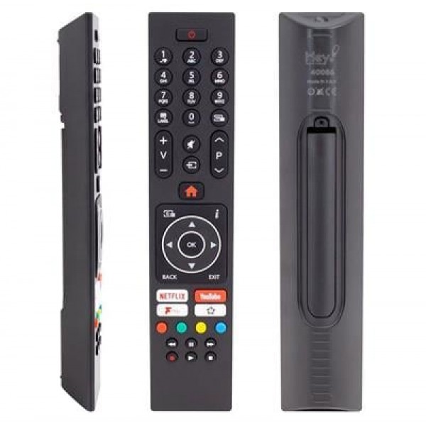 Hey Vestel Netflix Youtube Play Tuşlu Yazısız Lcd Led TV Kumanda