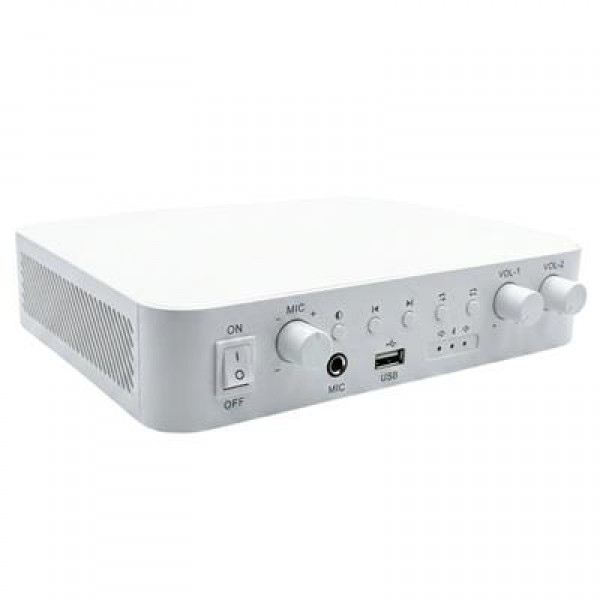 Hikvision DS-QAE0A60G1-VB 60W 2 Bölgeli Analog Amfi Amplifikatör USB/Bluetooth/Mik/RCA Hikvision DS-QAE0A60G1-VB 60W 2 Bölgeli Analog Amfi Amplifikatör USB/Bluetooth/Mik/RCA
