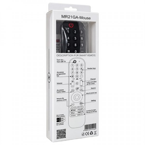 Huayu MR21GA-MOUSE AKB74855401 Netflix-Rakuten-Prime Video-Movies Tuşlu Air Mouse Sihirli Kumanda Huayu MR21GA-MOUSE AKB74855401 Netflix-Rakuten-Prime Video-Movies Tuşlu Air Mouse Sihirli Kumanda