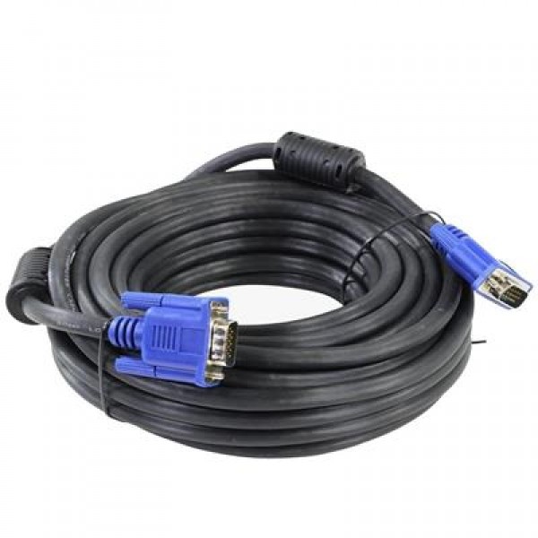 Hytech HT-VGA15 15 Pin Erkek/Erkek 15 Metre Vga Görüntü Aktarma Kablosu             