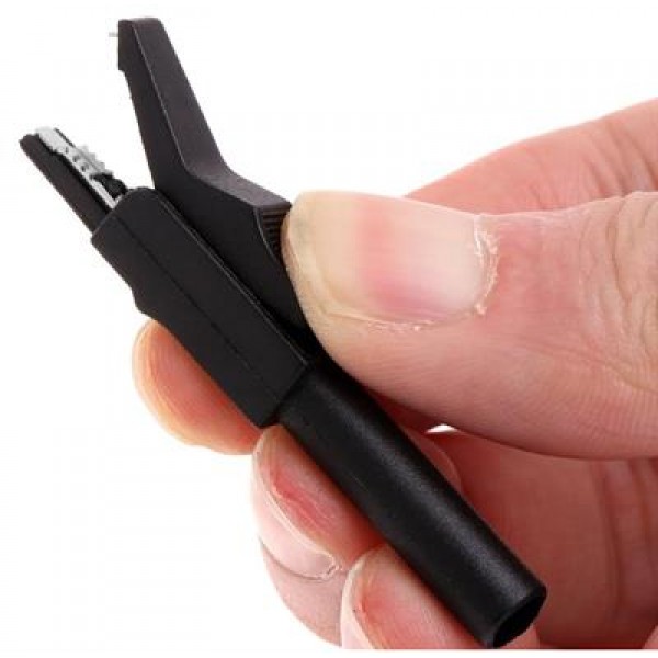 IC-243B 4Mm Banan Jak Girişli Krokodil CatII (2li Takım Siyah-Kırmızı)