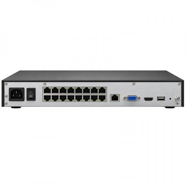 IMOU N236-16P 36 Kanal 16 PoE Girişli H.265 4K NVR Kayıt Cihazı 16TB Destekli Dahili Mikrofon Hoparlör
