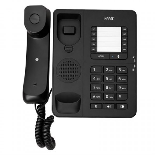 Karel TM-142 Analog Sabit Kablolu Ekransız Siyah Masaüstü Telefon