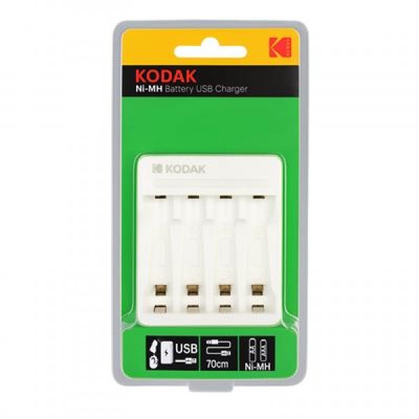 Kodak KD-29490 4'lü AA/AAA Ni-MH Otomatik Hızlı Pil Şarj Cihazı (Type-C)