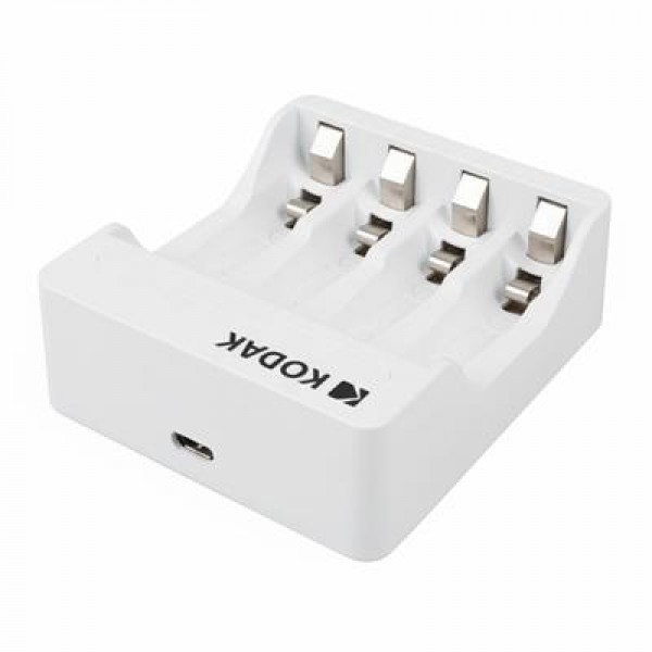 Kodak KD-29490 4'lü AA/AAA Ni-MH Otomatik Hızlı Pil Şarj Cihazı (Type-C)