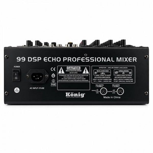 König KX-4 4 Kanal 2 Aux Giriş USB - MP3 - BT 99 DSP 2X7 Band EQ Deck Mikser