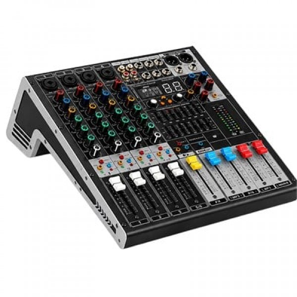 König KX-4 4 Kanal 2 Aux Giriş USB - MP3 - BT 99 DSP 2X7 Band EQ Deck Mikser König KX-4 4 Kanal 2 Aux Giriş USB - MP3 - BT 99 DSP 2X7 Band EQ Deck Mikser