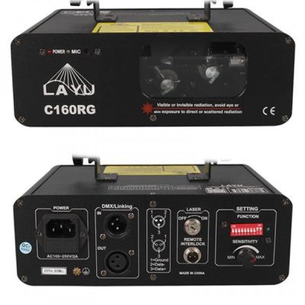 Layu C160RG Kırmızı-Yeşil Çift Renk Beam Efekt Lazeri