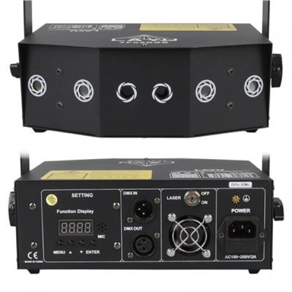 Layu TF02RGB RGB Beam + RGB Twinkling Lazer DMX-AUTO-SOUND-MASTER/SLAVER