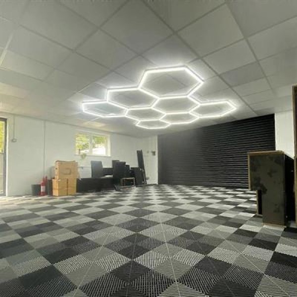 Ledx AL-RW7226 Altıgen Petek 240W Beyaz Led Armatür Garaj Dekoratif Aydınlatma