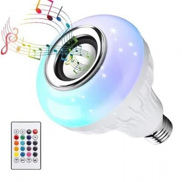 Ledx Al-SPKR Kumandalı Bluetooth Hoparlör Ampul 500 Lümen Rgb Ledli E27 Lamba