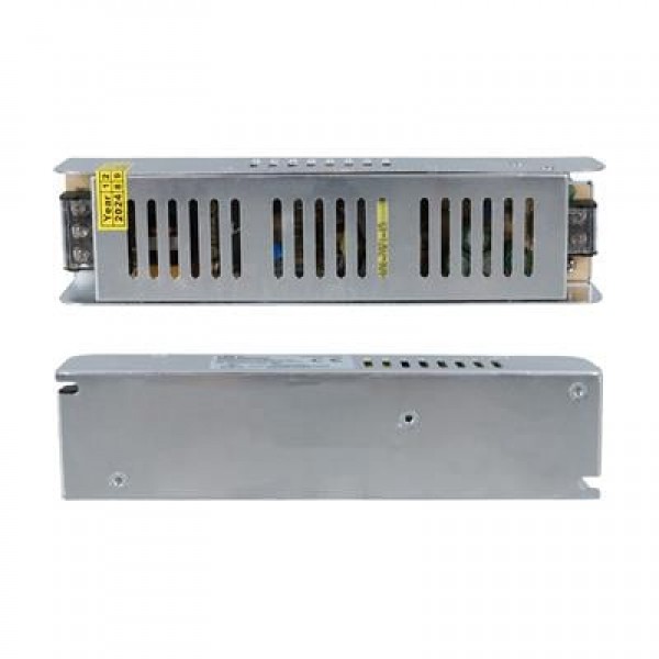 Ledx ALN-M1210S 12 Volt 10 Amper 120 Watt Slim Metal Kasa Adaptör 190x48x38mm