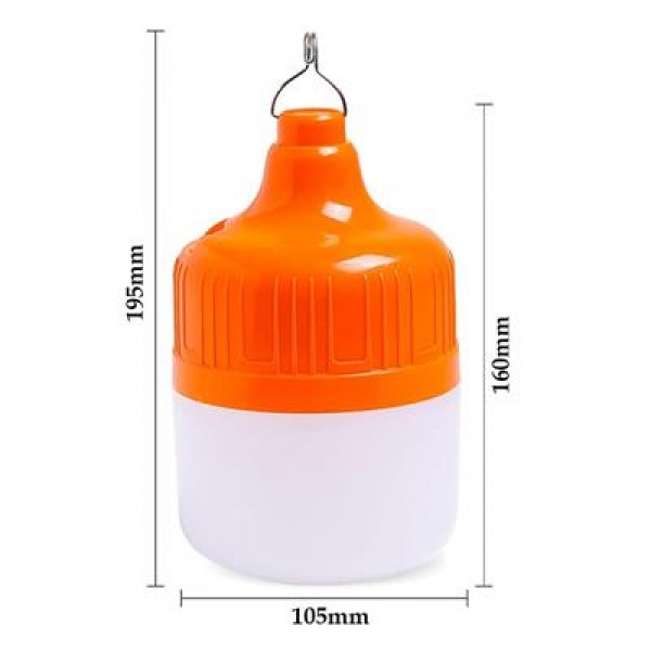 Ledx LN-OR100G 100 Watt TYPE-C Şarjlı Taşınabilir Asma Kancalı Kamp Çadır Lambası 6500K 1200mAh 3 Modlu ABS Malzeme