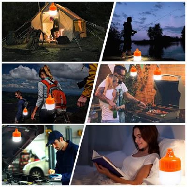 Ledx LN-OR20G 20 Watt TYPE-C Şarjlı Taşınabilir Asma Kancalı Kamp Çadır Lambası 6500K 1200mAh 3 Modlu ABS Malzeme