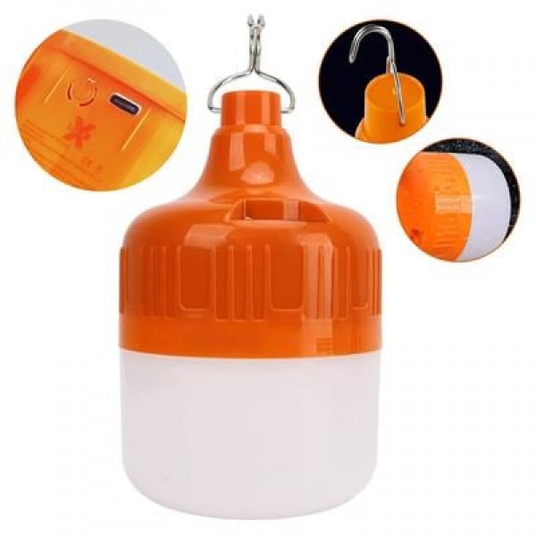 Ledx LN-OR50G 50 Watt TYPE-C Şarjlı Taşınabilir Asma Kancalı Kamp Çadır Lambası 6500K 1200mAh 3 Modlu ABS Malzeme