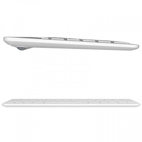 Lenovo Lecoo BK100 Bluetooth V3.0 Çoklu Cihaz Uyumlu Şarj Edilebilir Kablosuz Beyaz Türkçe Q Klavye