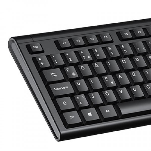 Lenovo Lecoo KB101 USB Kablolu Siyah Türkçe F Klavye