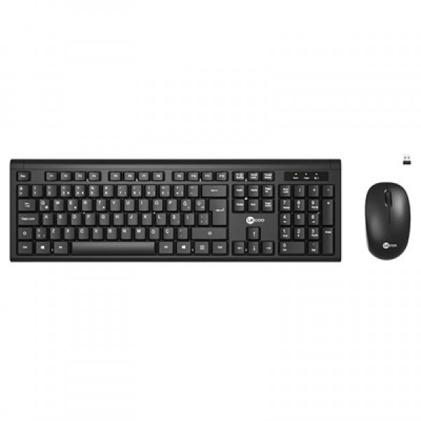 Lenovo Lecoo KW200-BK Siyah Kablosuz Ofis Klavye Mouse Seti Lenovo Lecoo KW200-BK Siyah Kablosuz Ofis Klavye Mouse Seti