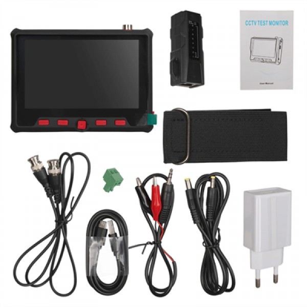 Magbox MG-4880 AHD+TVI+CVI+CVBS 8 MP Kamera 5 İnç Ekran Test Cihazı