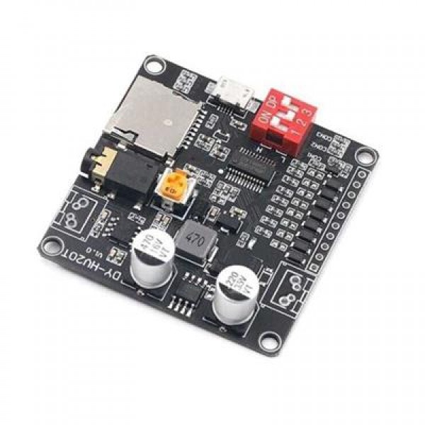 MagicVoice DY-HV20T MP3/WAV SD-AUX Ses Çalma ve Amfi Modülü (DC 6-35V, 20W)